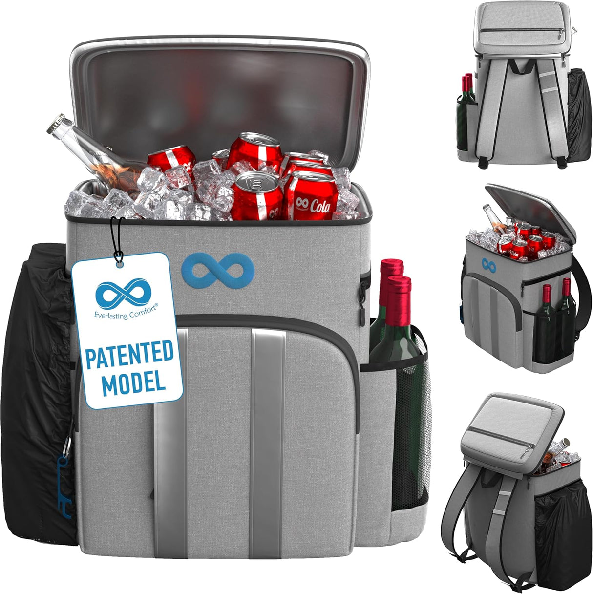 Everlasting Comfort Cooler Backpack Koeltas 34L Waterproof Grijs