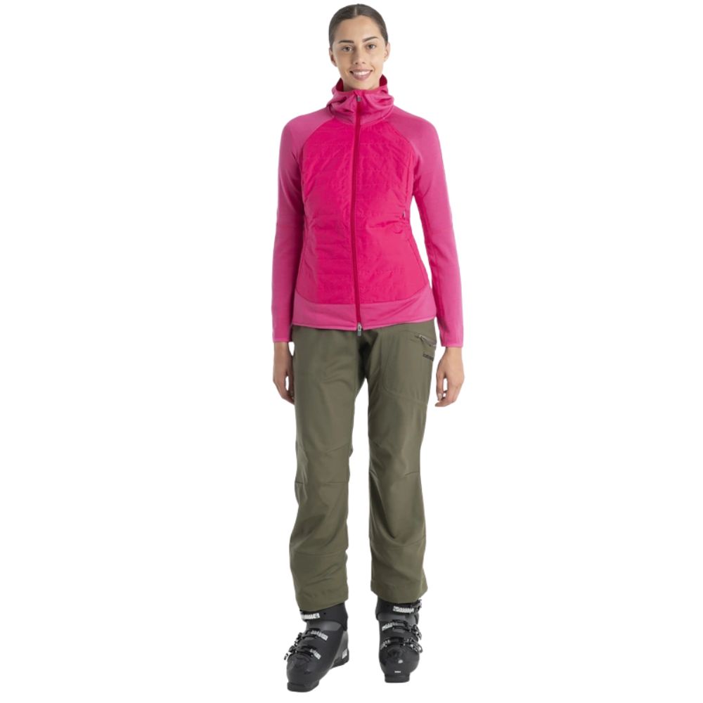 Icebreaker Quantum Hybride Jas dames roze
