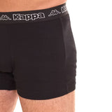 Kappa Boxershorts Heren Zwart 10-Pack Katoenen Ondergoed voor Mannen Comfort Fit Stretch Boxershorts 2