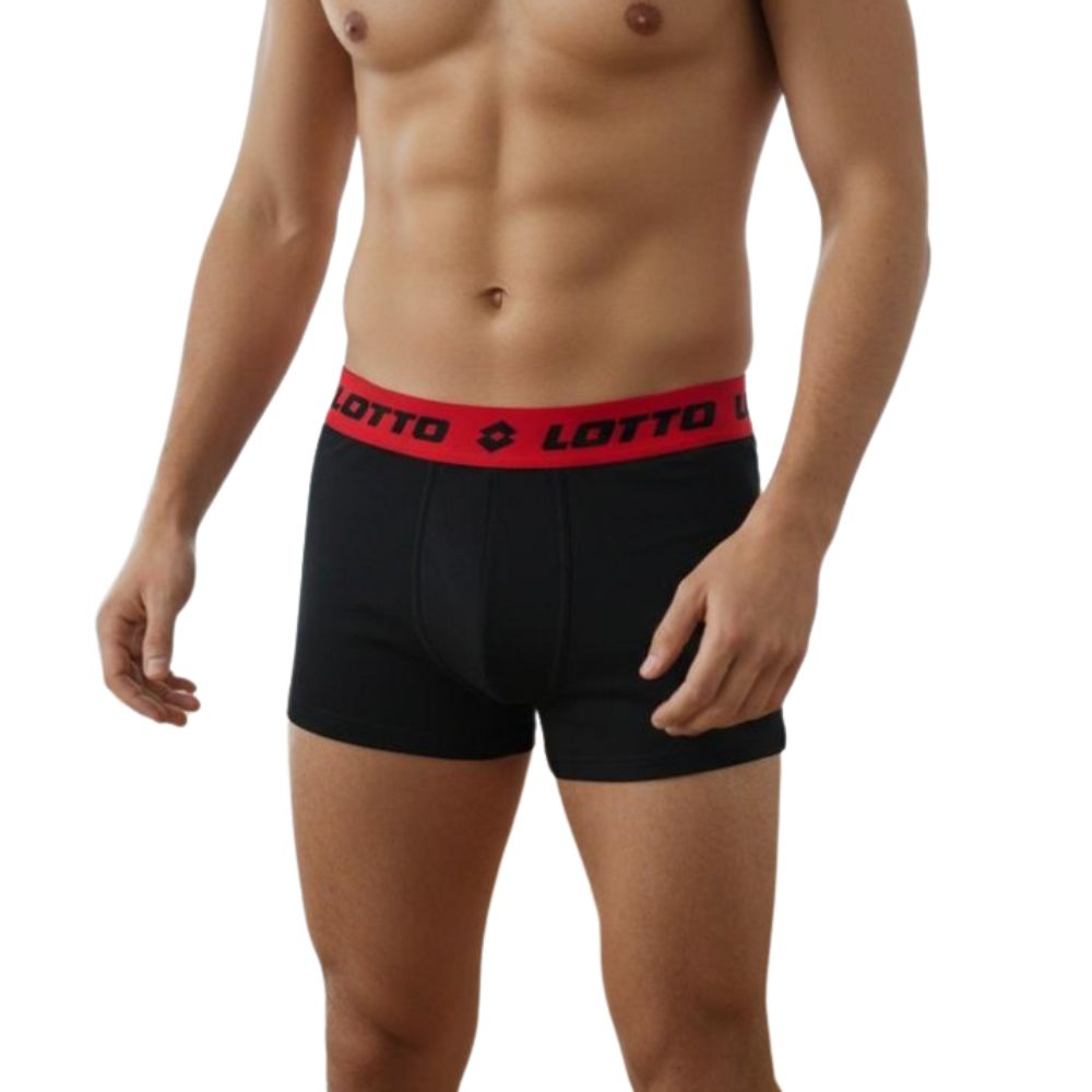Lotto Boxershorts Heren Zwart 4 Pack