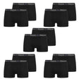 Kappa Boxershorts Heren Zwart 10-Pack Katoenen Ondergoed voor Mannen Comfort Fit Stretch Boxershorts