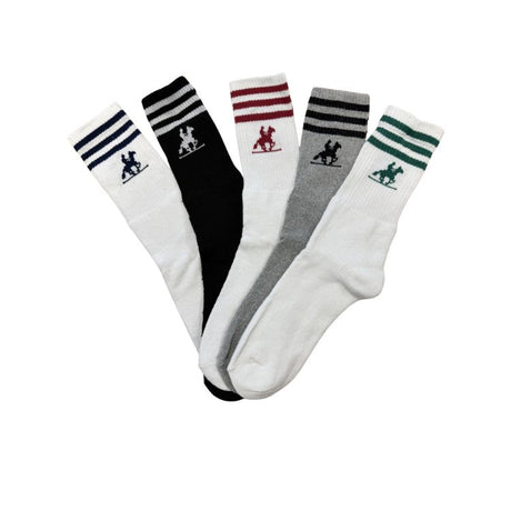 U.S. Grand Polo Sokken Heren 10-Pack Mix Zwart Wit Grijs Los Stuk