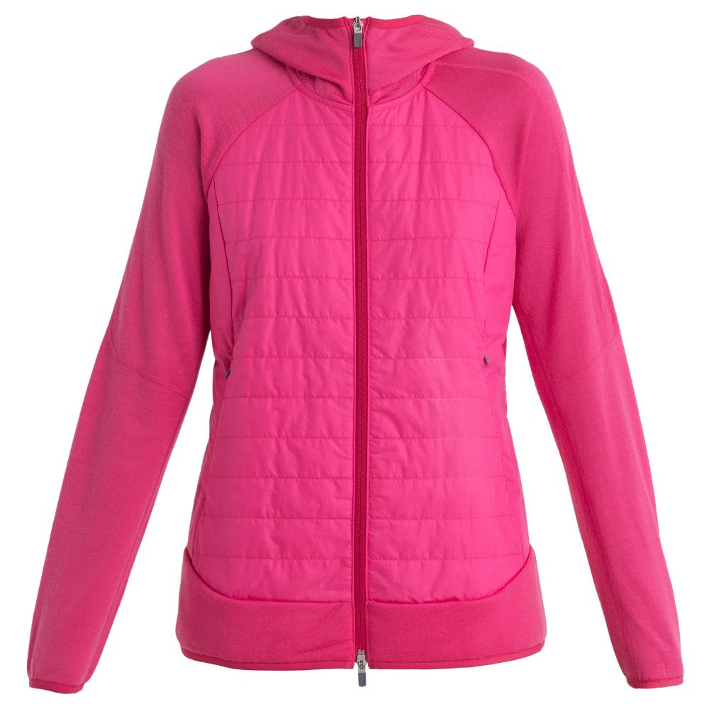 Icebreaker Quantum Hybride Jas dames roze